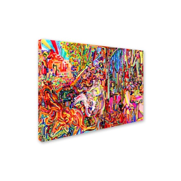 Josh Byer 'Awe Rides A Burning Steed' Canvas Art,24x32